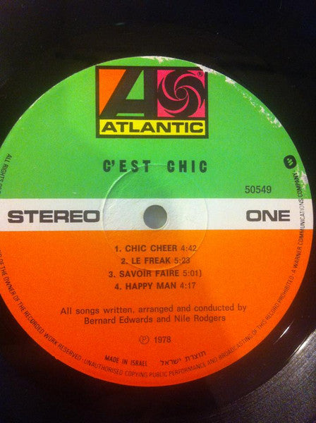 Chic - C'est Chic (LP) - Discogs image 2