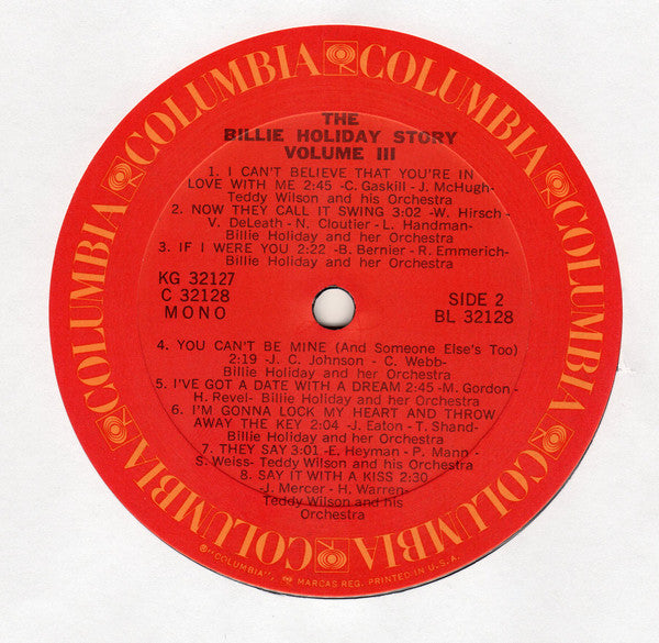 Billie Holiday - The Billie Holiday Story Volume III (2xLP) - Discogs image 6
