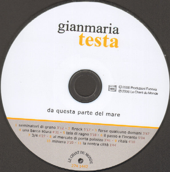 Gianmaria Testa - Da Questa Parte Del Mare (CD) - Discogs image 3