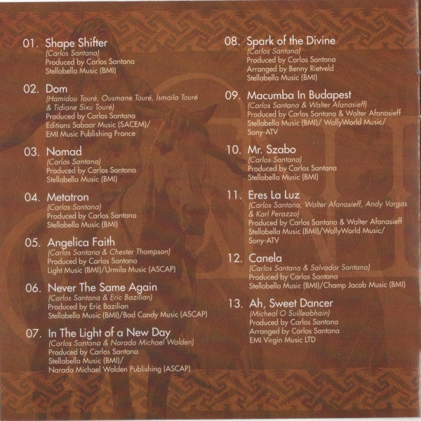 Santana - Shape Shifter (CD) - Discogs image 4