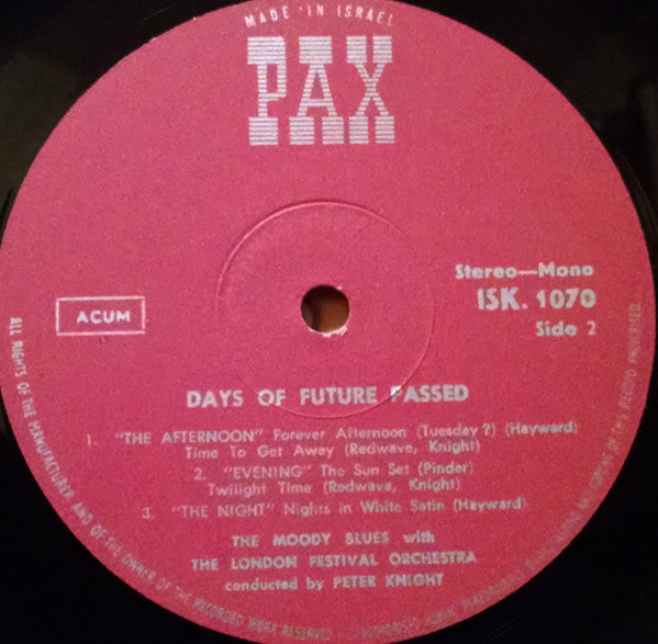 Moody Blues, The - Days Of Future Passed (LP) - Discogs image 4