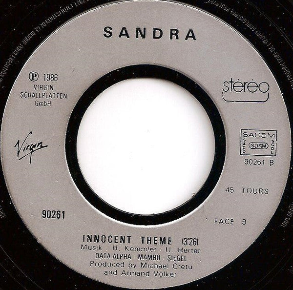 Sandra - Innocent Love (7") - Discogs image 4