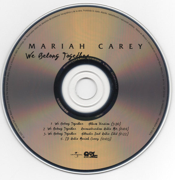 Mariah Carey - We Belong Together (CD) - Discogs image 3
