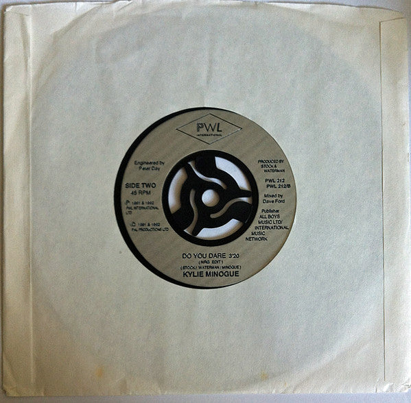 Kylie Minogue - Give Me Just A Little More Time (7") - Discogs image 5