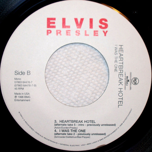 Elvis Presley - Heartbreak Hotel (7") - Discogs image 4