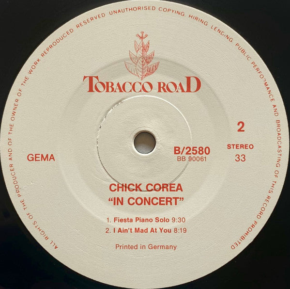 Chick Corea - In Concert (LP) - Discogs image 4