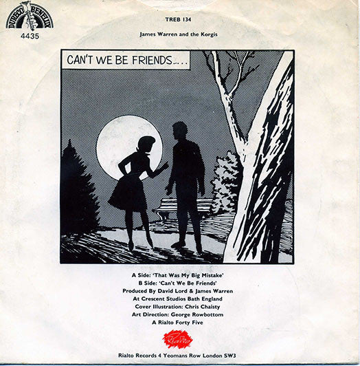 James Warren And Korgis, The - That Was My Big Mistake (7") - Discogs image 2