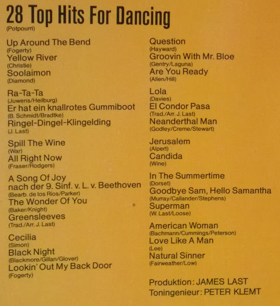 James Last - Non Stop Dancing 11 (28 Top Hits For Dancing) (LP) - Discogs image 6