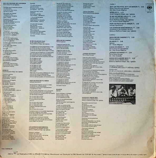 Julio Iglesias - A Mis 33 Años (LP) - Discogs image 2