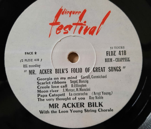 Acker Bilk - Mr. Acker Bilk's Folio Of Great Songs (LP) - Discogs image 4