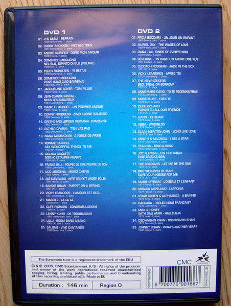 Various - Congratulations 50 Years Of The Eurovision Song Contest (All The Winners + Favourites 1956 1980) (2xDVD) - Discogs image 6