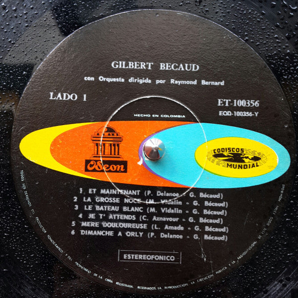 Gilbert Bécaud - Gilbert Bécaud (LP) - Discogs image 3