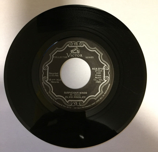 Elvis Presley - Suspicious Minds (7") - Discogs image 3