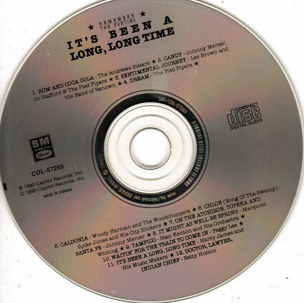 Various - It's Been A Long, Long Time: Music Of The War Years, Vol. III - Homecoming (CD) - Discogs image 3