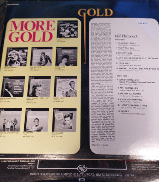 Neil Diamond - Sweet Caroline - Gold (LP) - Discogs image 2