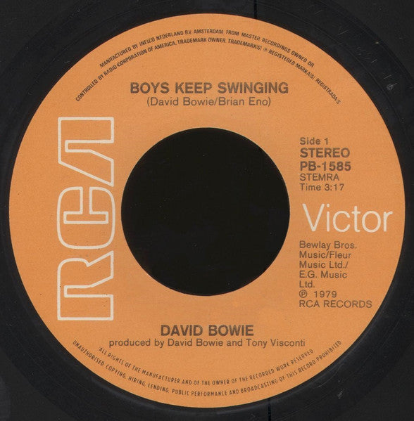 David Bowie - Boys Keep Swinging (7") - Discogs image 3