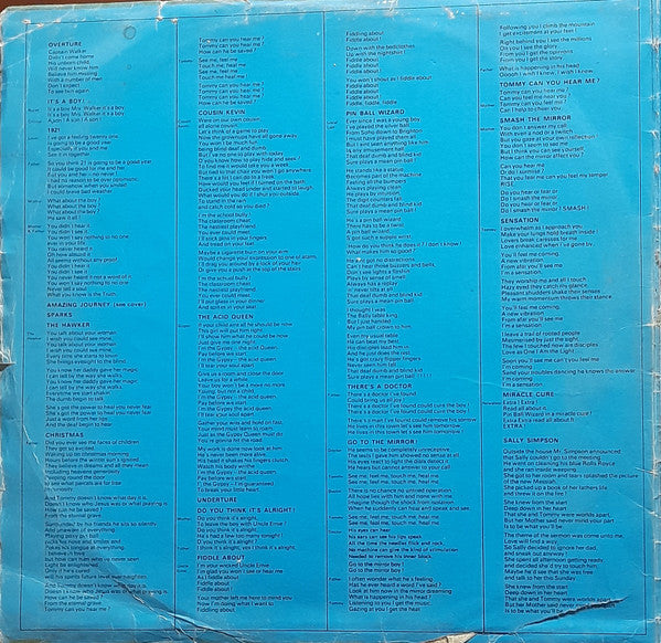 Who, The - Tommy (2xLP) - Discogs image 2