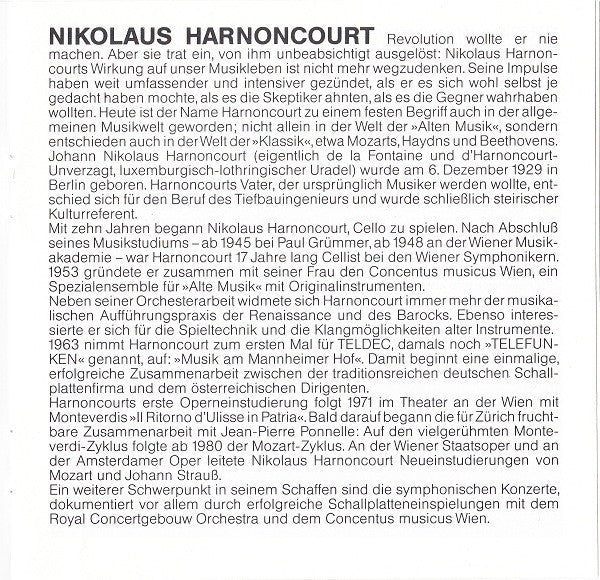 Nikolaus Harnoncourt - Das Porträt (CD) - Discogs image 5