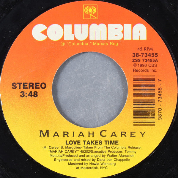 Mariah Carey - Love Takes Time (7")