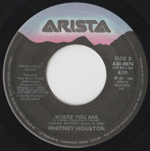 Whitney Houston - Where Do Broken Hearts Go (7") - Discogs image 4