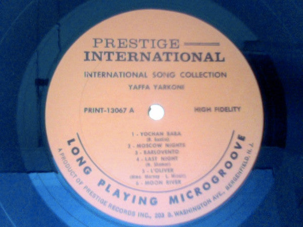 Yaffa Yarkoni - International Song Collection (LP) - Discogs image 3