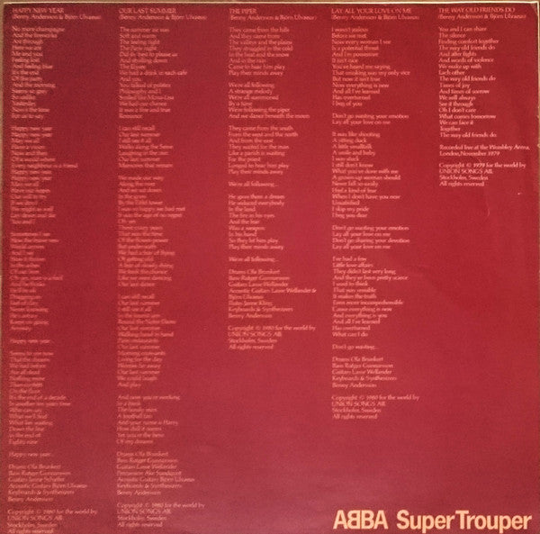 ABBA - Super Trouper (LP) - Discogs image 6