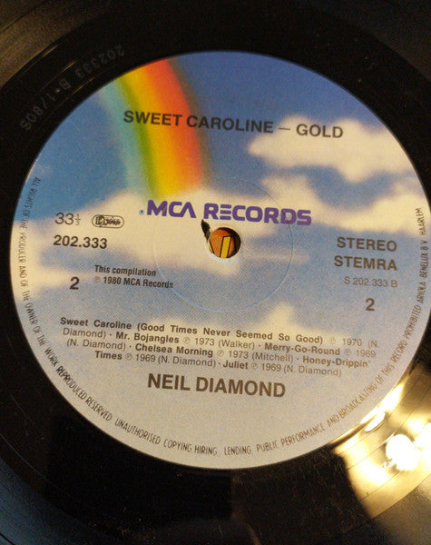 Neil Diamond - Sweet Caroline - Gold (LP) - Discogs image 4