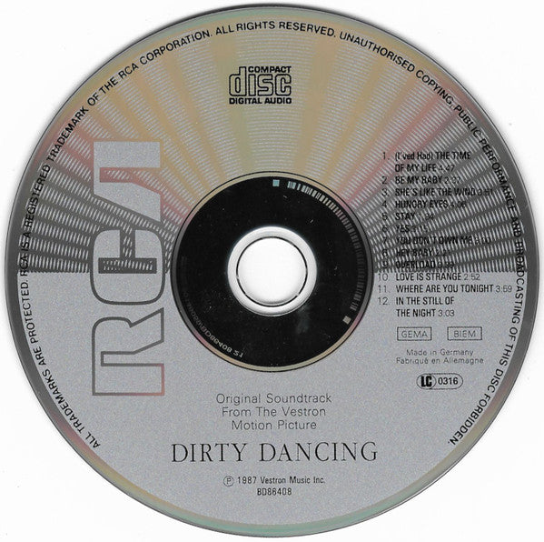 Various - Dirty Dancing (Selections From The Original Soundtrack From The Vestron Motion Picture) (CD) - Discogs image 3