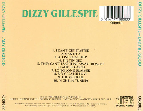Dizzy Gillespie - Lady Be Good (CD) - Discogs image 2
