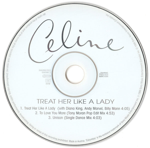 Céline Dion - Treat Her Like A Lady (CD) - Discogs image 4