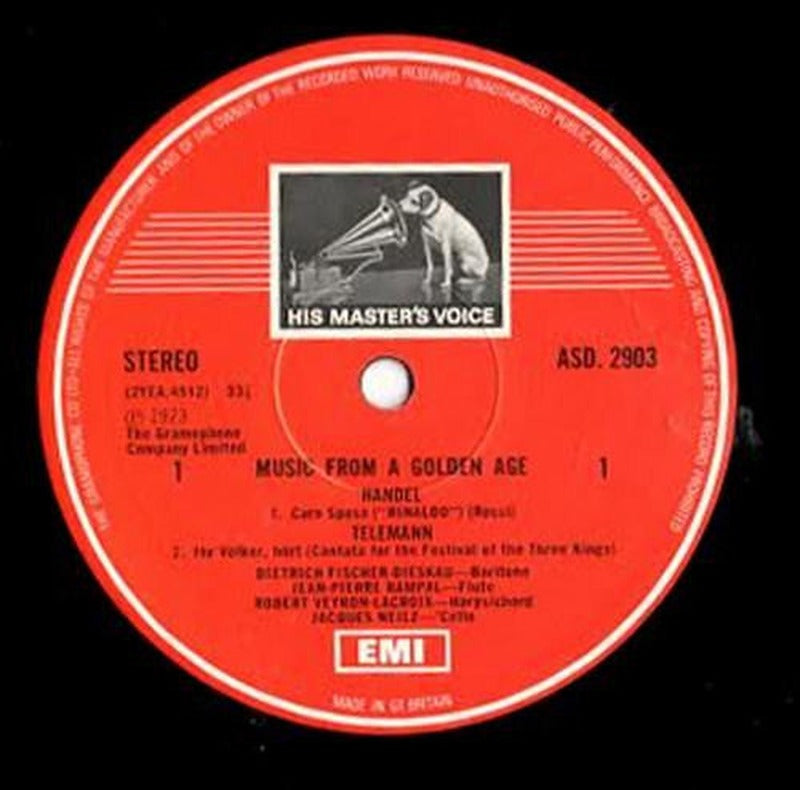 Georg Friedrich Händel, Georg Philipp Telemann, Johann Sebastian Bach, Jean-Philippe Rameau - Music From A Golden Age (LP) - Discogs image 3