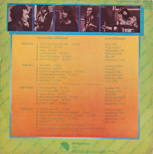 Hollies, The - The History Of The Hollies - 24 Genuine Top Thirty Hits (2xLP) - Discogs image 2