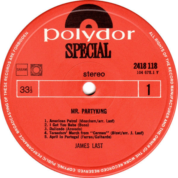 James Last - Mr. Partyking (LP) - Discogs image 2