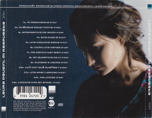 Laura Pausini - Mi Respuesta (CD) - Discogs image 4