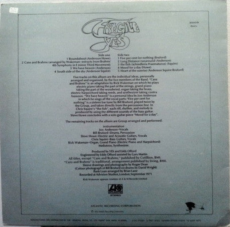 Yes - Fragile (LP) - Discogs image 2