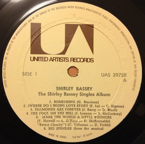 Shirley Bassey - The Shirley Bassey Single Album (LP) - Discogs image 3
