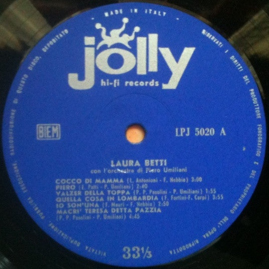 Laura Betti Con L'Orchestra Di Piero Umiliani - Discogs image 3