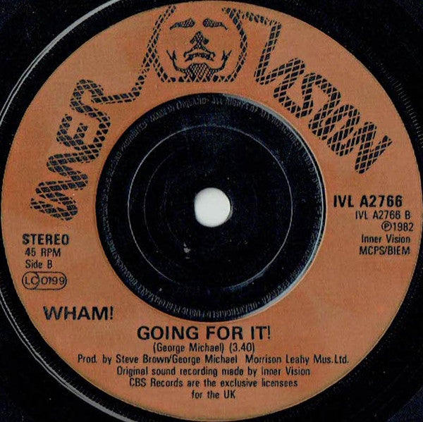Wham! - Young Guns (Go For It) (7") - Discogs image 4