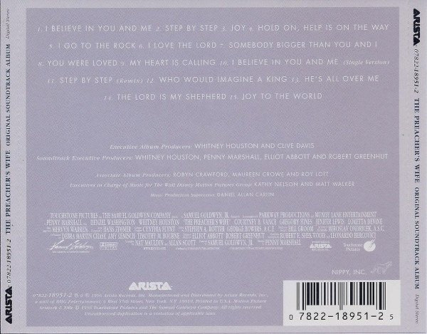 Whitney Houston - The Preacher's Wife (Original Soundtrack Album) (CD) - Discogs image 2