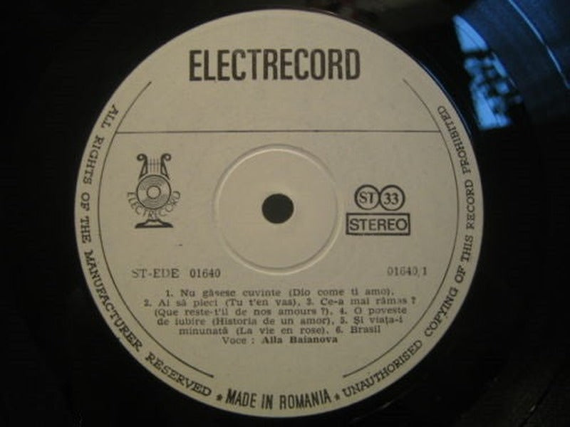 Alla Baianova - Melodii Celebre Din Repertoriul Internațional (LP) - Discogs image 3