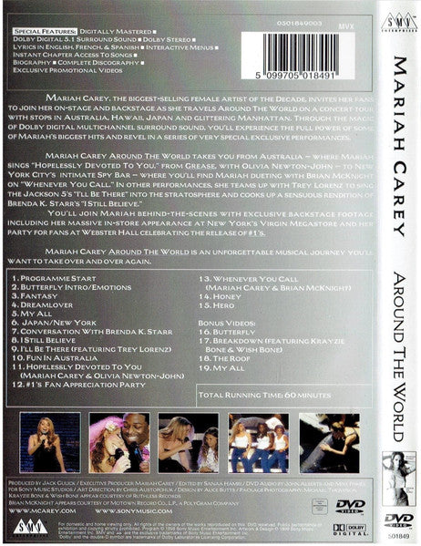 Mariah Carey - Around The World (DVD) - Discogs image 2