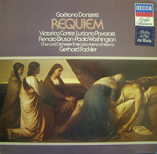 Gaetano Donizetti, Viorica Cortez, Luciano Pavarotti, Renato Bruson, Paolo Washington, Orchestra Ente Lirico Arena Di Verona, Gerhard Fackler - Requiem (LP)