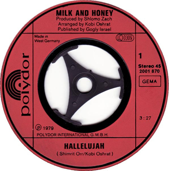 Milk And Honey - Halleluya (7") - Discogs image 3