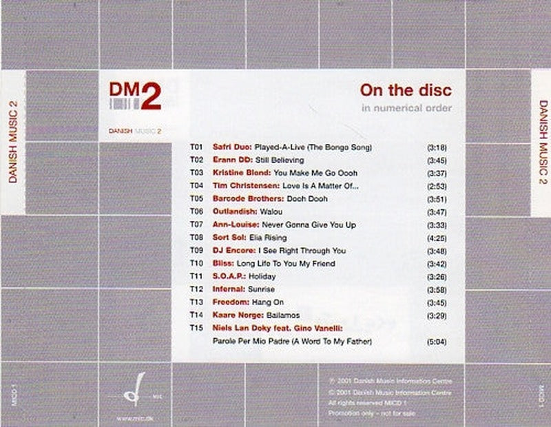 Various - DM - Danish Music 2 (CD) - Discogs image 3