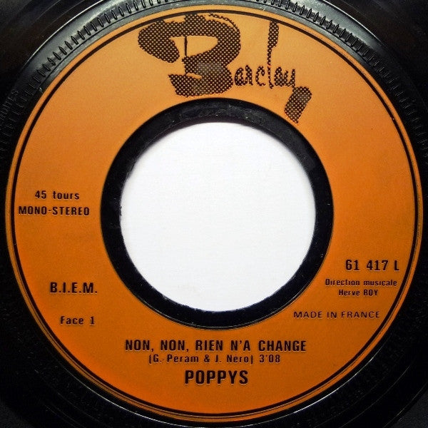 Poppys - Non, Non, Rien N'a Changé / Love, Lioubov, Amour (7") - Discogs image 3