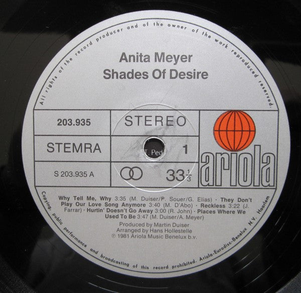 Anita Meyer - Shades Of Desire (LP) - Discogs image 3