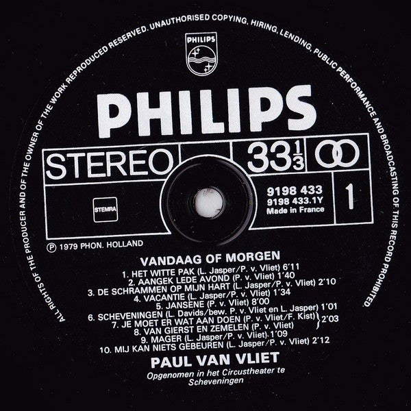Paul Van Vliet (2) - Vandaag Of Morgen (2xLP) - Discogs image 2