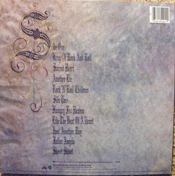 Dio (2) - Sacred Heart (LP) - Discogs image 2