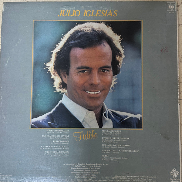 Julio Iglesias - Fidèle (LP) - Discogs image 2