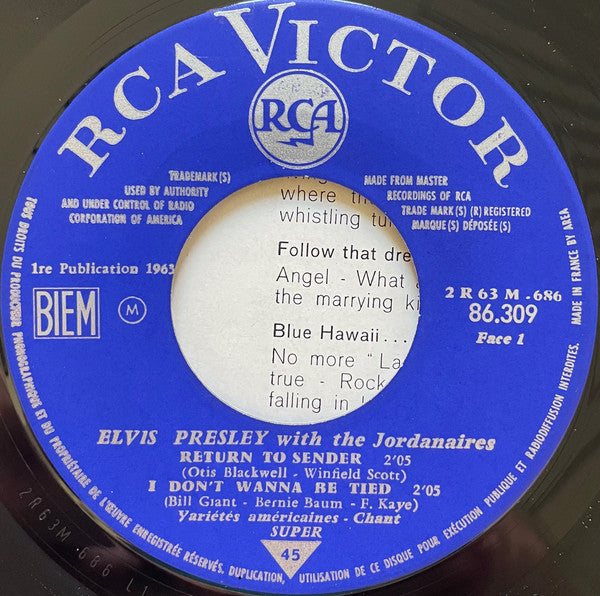 Elvis Presley - Return To Sender (7") - Discogs image 3